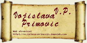 Vojislava Primović vizit kartica